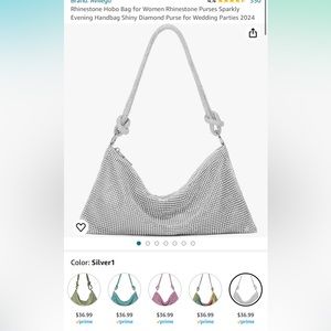 Avilago Rhinestone Hobo Bag